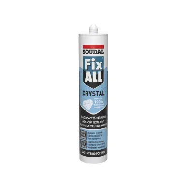 Клей-герметик полимер-гибридный Fix All Crystal Soudal